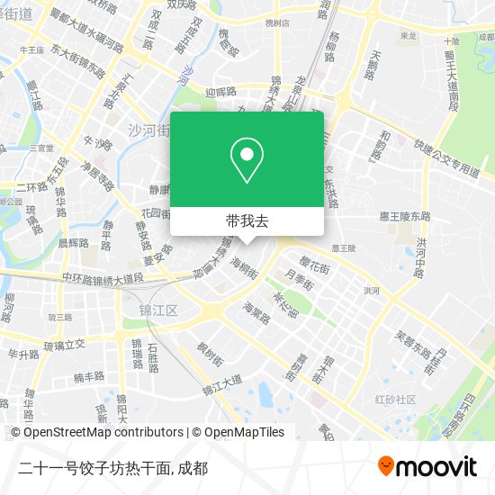 二十一号饺子坊热干面地图