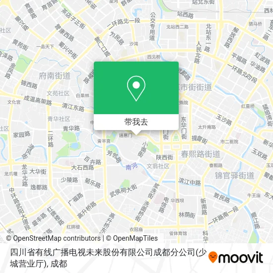 四川省有线广播电视未来股份有限公司成都分公司(少城营业厅)地图