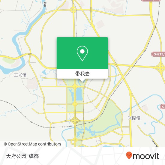 天府公园地图