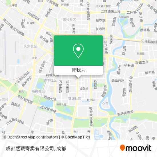 成都熙藏寄卖有限公司地图