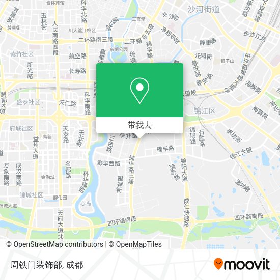周铁门装饰部地图