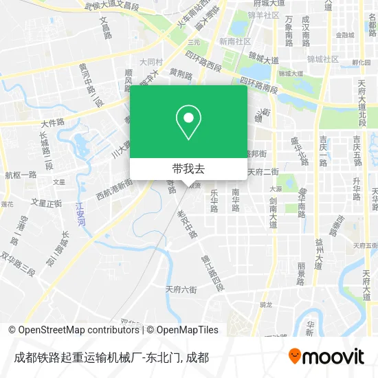成都铁路起重运输机械厂-东北门地图
