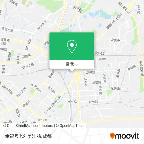 幸福号老刘姜汁鸡地图