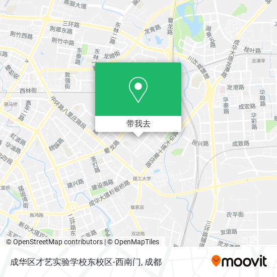 成华区才艺实验学校东校区-西南门地图