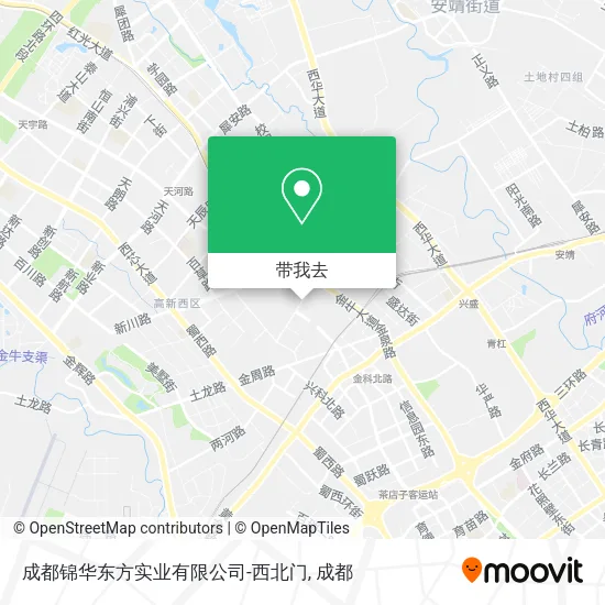 成都锦华东方实业有限公司-西北门地图