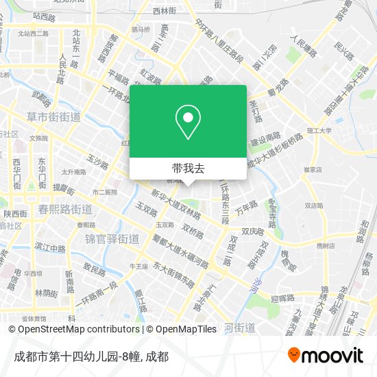 成都市第十四幼儿园-8幢地图