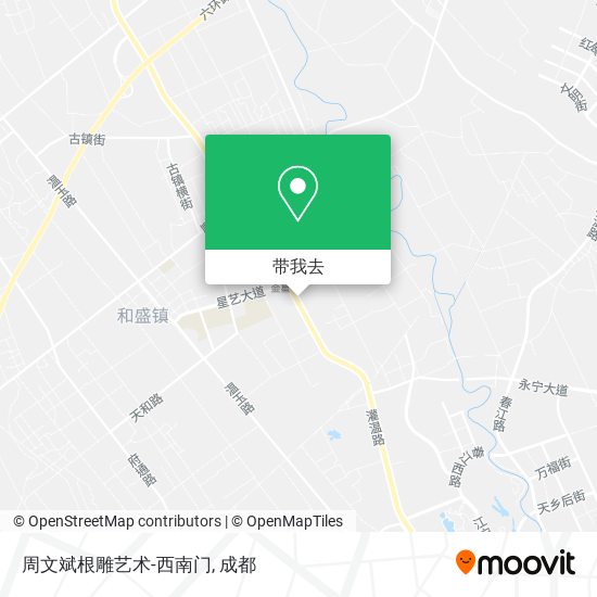 周文斌根雕艺术-西南门地图