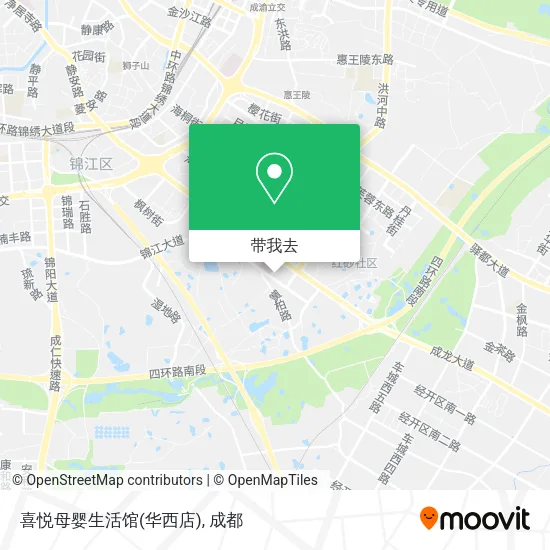 喜悦母婴生活馆(华西店)地图
