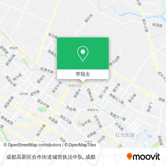 成都高新区合作街道城管执法中队地图