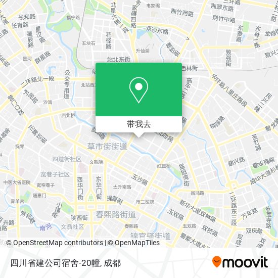 四川省建公司宿舍-20幢地图