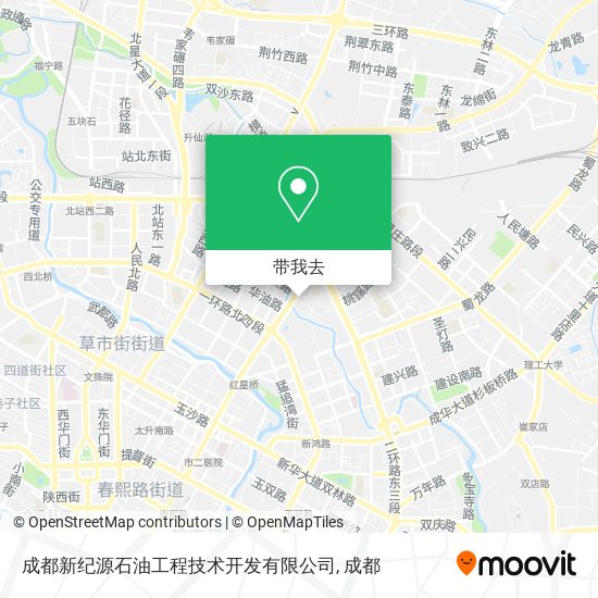 成都新纪源石油工程技术开发有限公司地图