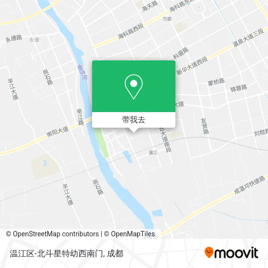温江区-北斗星特幼西南门地图