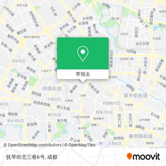 抚琴街北三巷6号地图