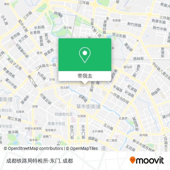 成都铁路局特检所-东门地图