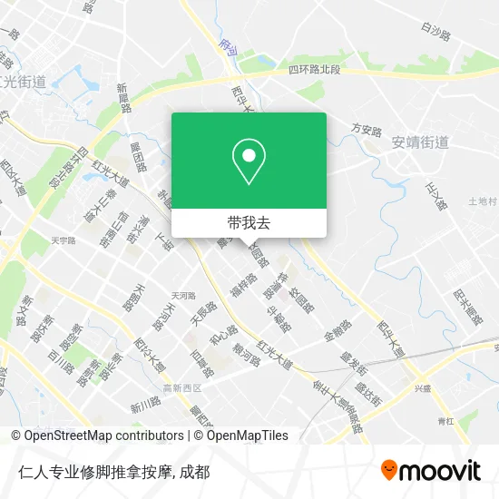 仁人专业修脚推拿按摩地图