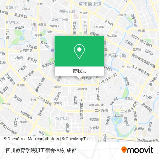 四川教育学院职工宿舍-A栋地图