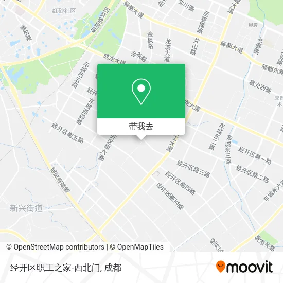 经开区职工之家-西北门地图