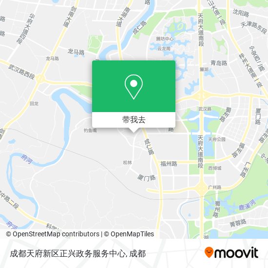 成都天府新区正兴政务服务中心地图