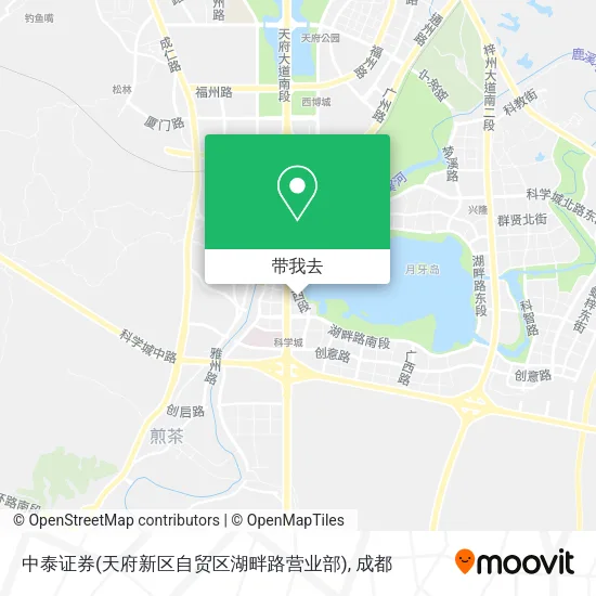 中泰证券(天府新区自贸区湖畔路营业部)地图