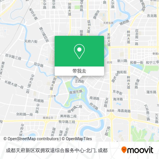 成都天府新区双拥双退综合服务中心-北门地图