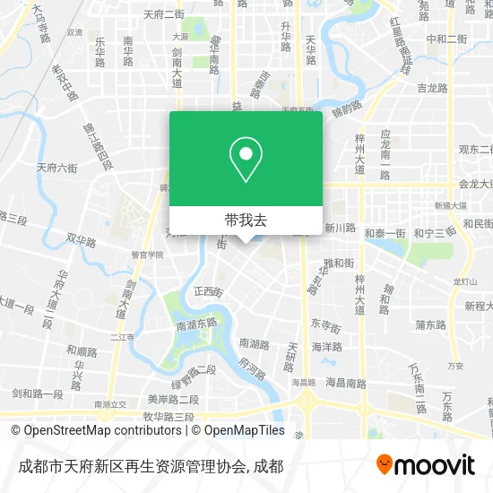 成都市天府新区再生资源管理协会地图