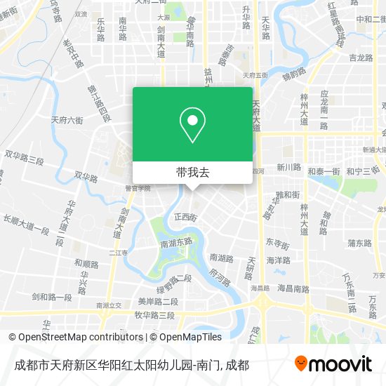成都市天府新区华阳红太阳幼儿园-南门地图