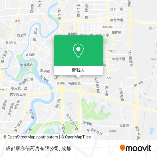 成都康亦信药房有限公司地图