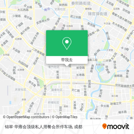 锦翠·华雍会顶级私人用餐会所停车场地图