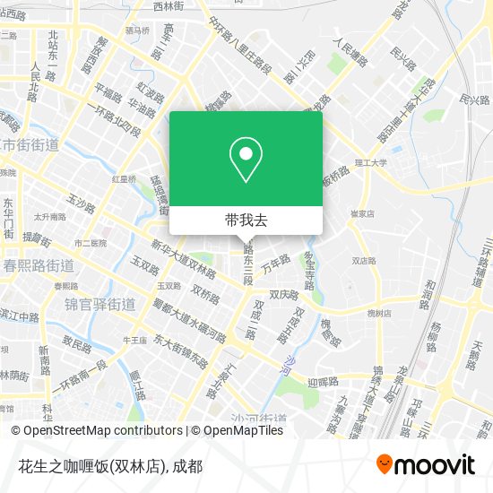花生之咖喱饭(双林店)地图
