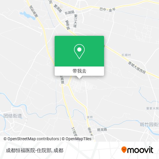 成都恒福医院-住院部地图