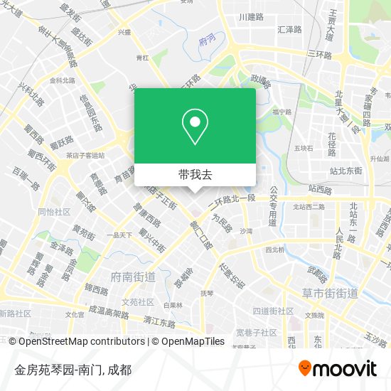 金房苑琴园-南门地图