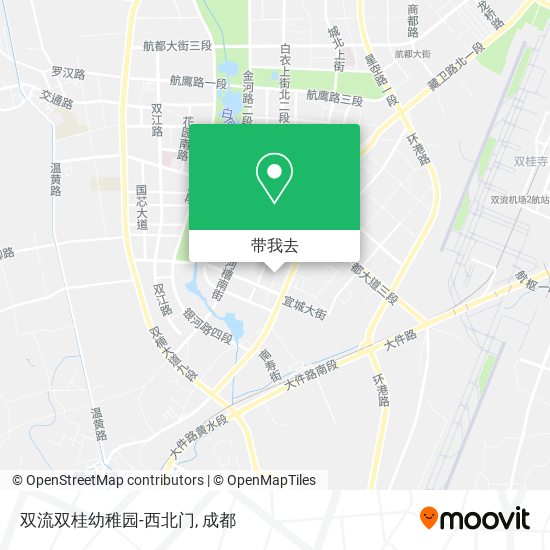 双流双桂幼稚园-西北门地图