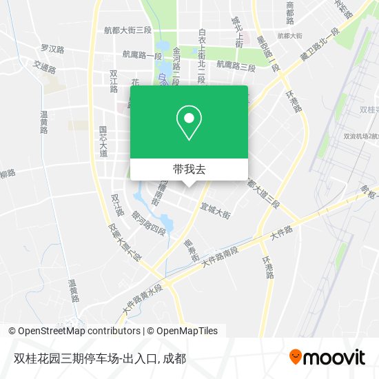 双桂花园三期停车场-出入口地图