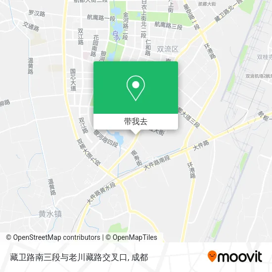 藏卫路南三段与老川藏路交叉口地图