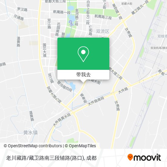 老川藏路/藏卫路南三段辅路(路口)地图