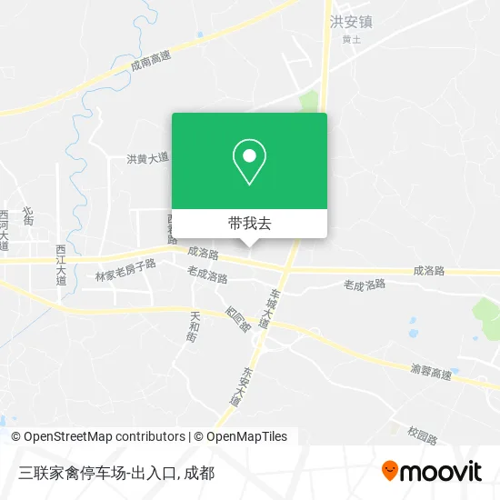 三联家禽停车场-出入口地图