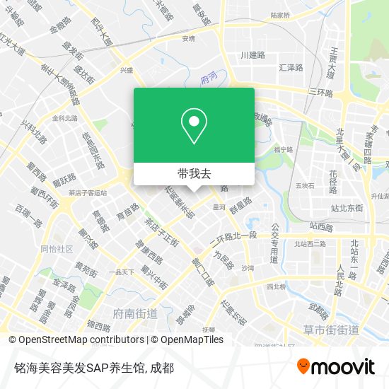 铭海美容美发SAP养生馆地图