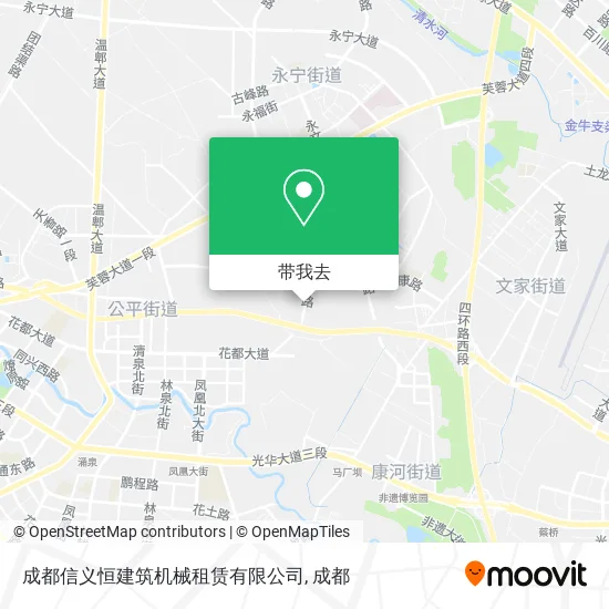 成都信义恒建筑机械租赁有限公司地图