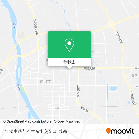 江源中路与石羊东街交叉口地图
