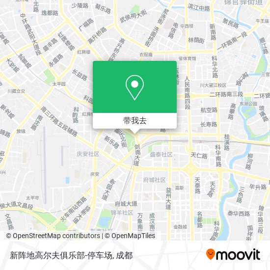 新阵地高尔夫俱乐部-停车场地图