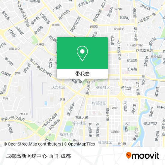 成都高新网球中心-西门地图