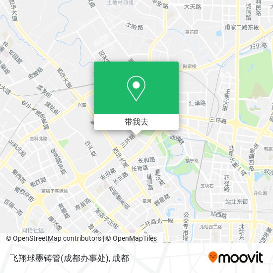 飞翔球墨铸管(成都办事处)地图