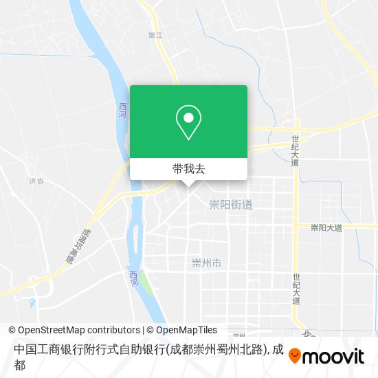 中国工商银行附行式自助银行(成都崇州蜀州北路)地图