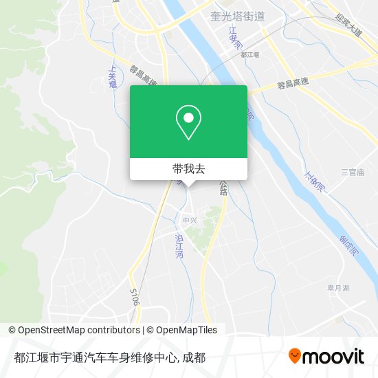 都江堰市宇通汽车车身维修中心地图