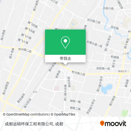成都远锦环保工程有限公司地图