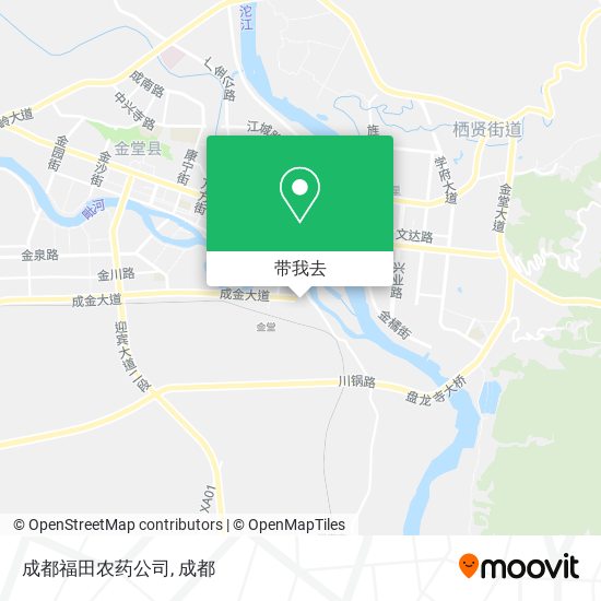成都福田农药公司地图