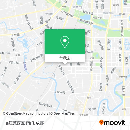 临江苑西区-南门地图