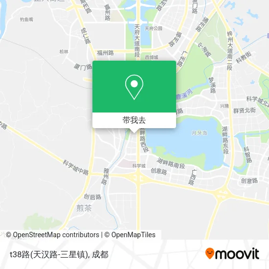 t38路(天汉路-三星镇)地图