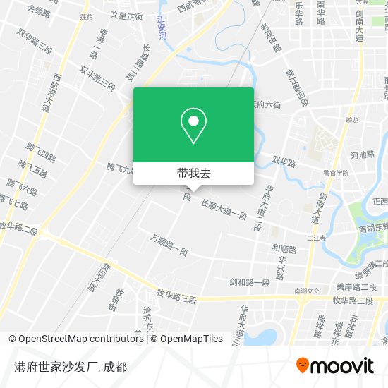 港府世家沙发厂地图