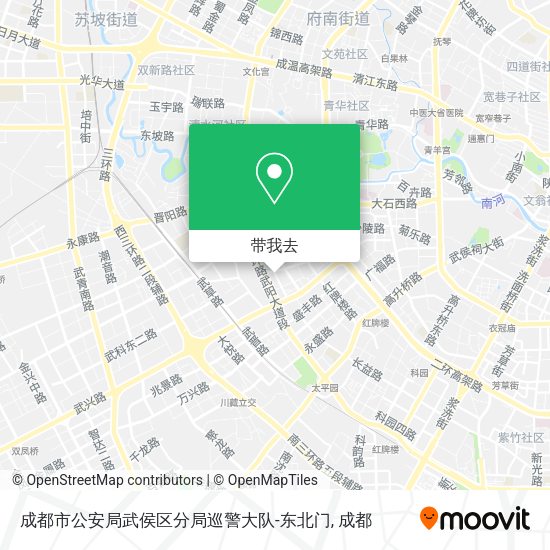 成都市公安局武侯区分局巡警大队-东北门地图